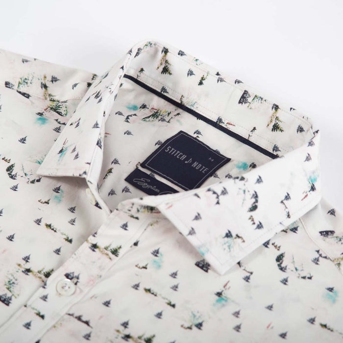 Printed Long Sleeve - Pine Tree Forest Allover