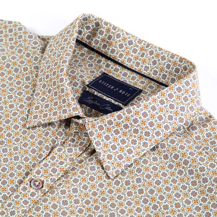 Printed Long Sleeve - Small Geometric Tile