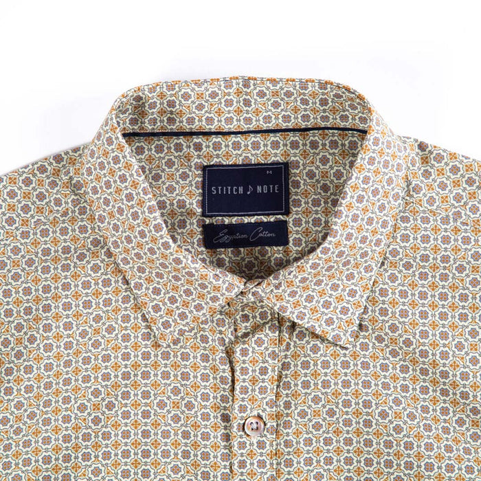 Printed Long Sleeve - Small Geometric Tile