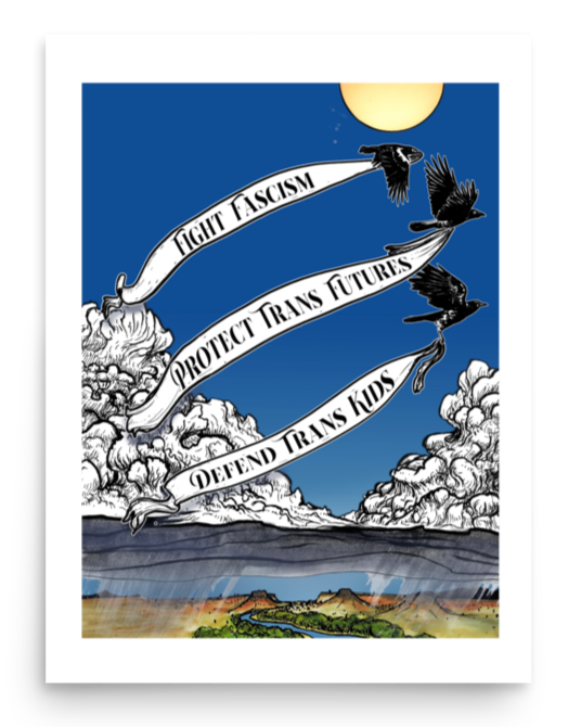 Protect Trans Futures by Annie Danger: Poster