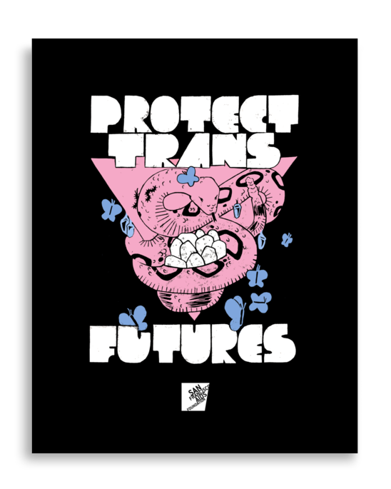 Protect Trans Futures by Elaine Ponce: Poster