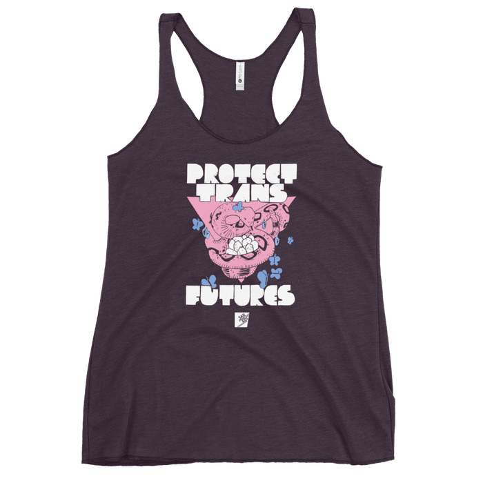 Protect Trans Futures by Elaine Ponce: Women's Racerback Tank