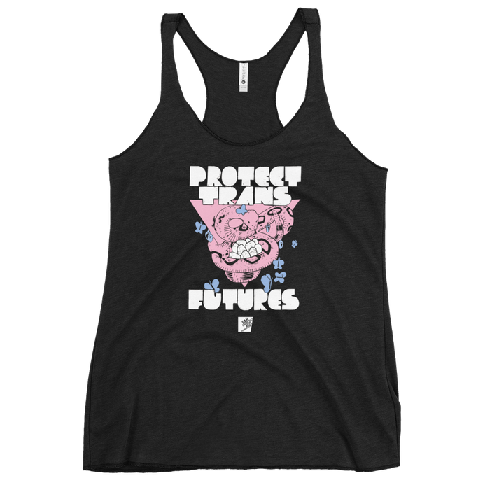 Protect Trans Futures by Elaine Ponce: Women's Racerback Tank