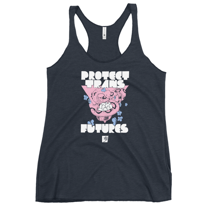 Protect Trans Futures by Elaine Ponce: Women's Racerback Tank