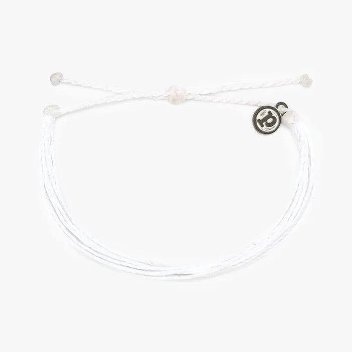 Pura Vida Solid Original Bracelet Solid White Solid White   Pura Vida- Tilden Co.