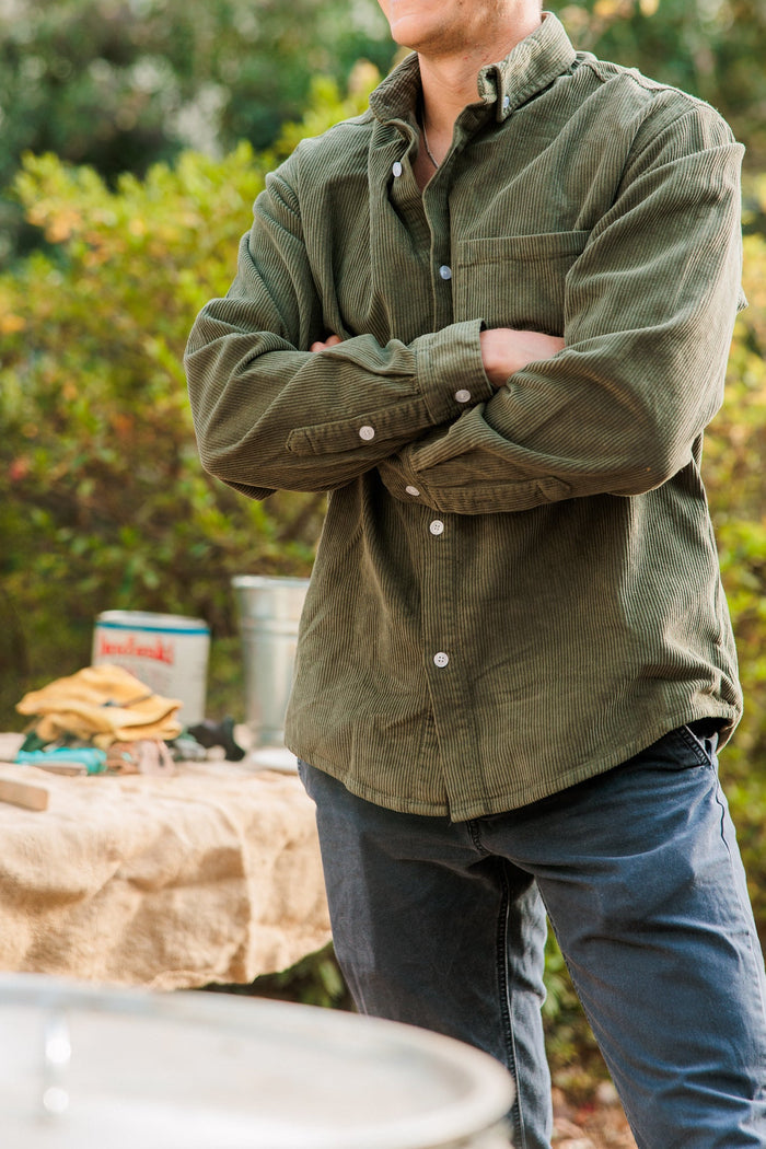 Rapidan Corduroy Shirt - Moss