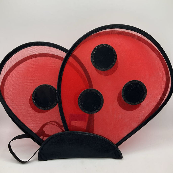 Red/Black Lady Bug Wings