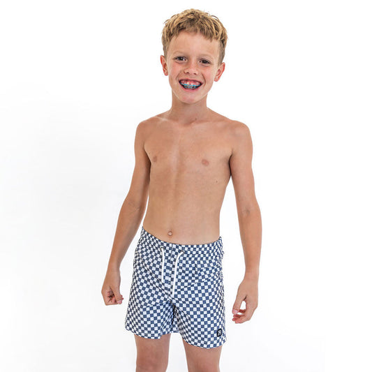 Reef Shorts (Boys) Navy Checkers / Boys 2T Navy Checkers Boys 2T Janela Bay- Tilden Co.