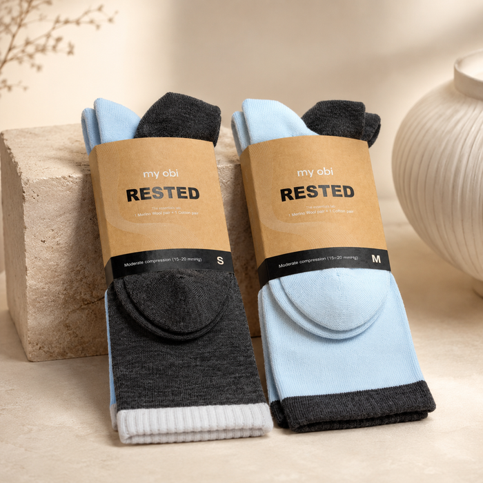 RESTED – 2-Pair Compression Sock Set