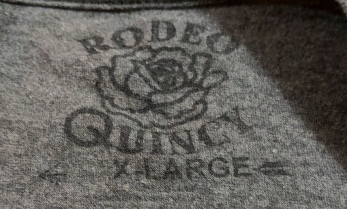 Rhinestone Cowgirl Grey Rodeo Quincy X-Large T-Shirt