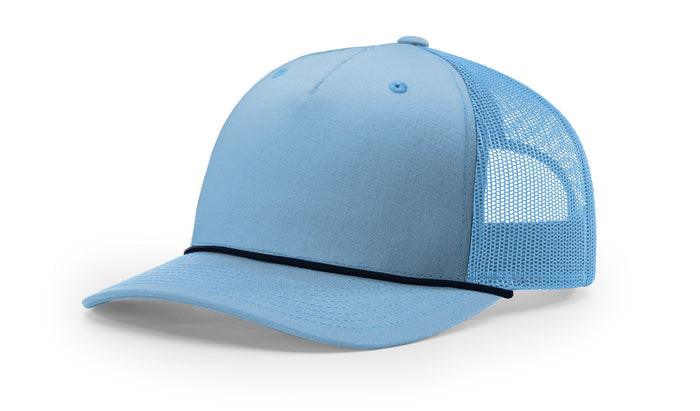 Richardson 112FPR - 5 Panel Trucker w/Rope - Premium Caps from Richardson - Just $14.95! Shop now at Pat's Monograms