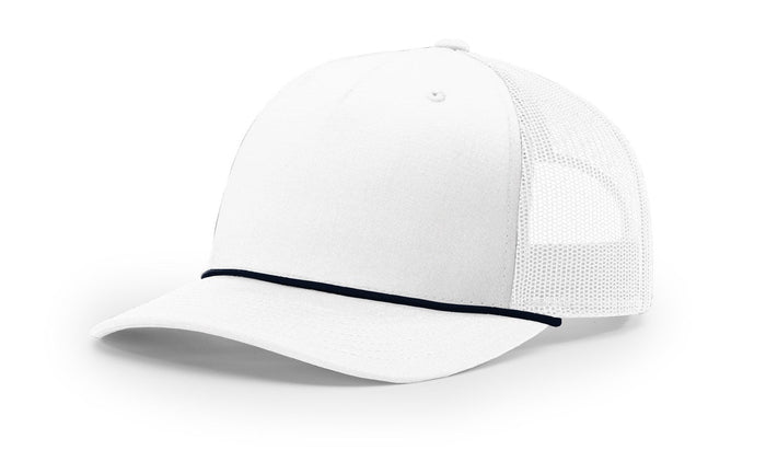 Richardson 112FPR - 5 Panel Trucker w/Rope - Premium Caps from Richardson - Just $14.95! Shop now at Pat's Monograms