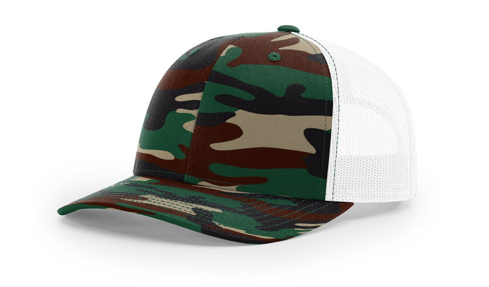 Military / Green Camo/White