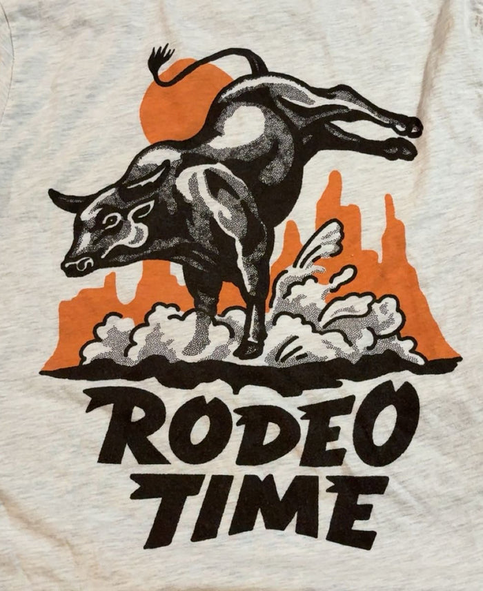 Rodeo Time Bucking Bull T-Shirt Long Sleeve Medium