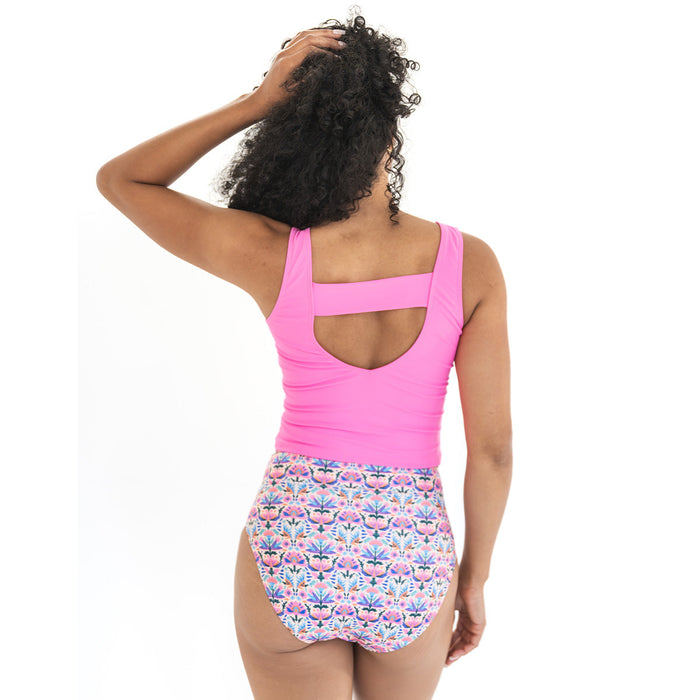 Ruched High Waist Bottoms Swim Bottom Janela Bay- Tilden Co.