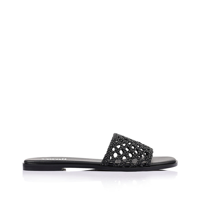 Salvatore Casual Slides - Black