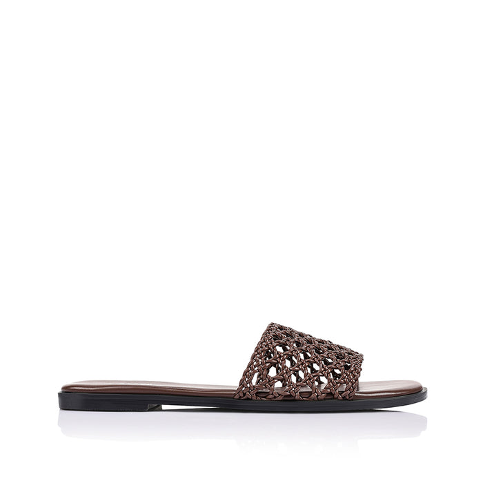 Salvatore Casual Slides - Chocolate Brown