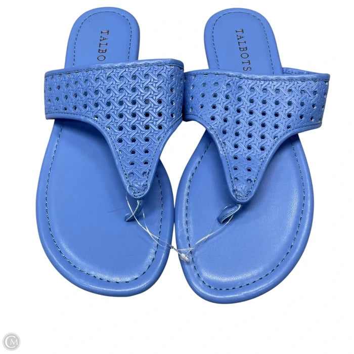 Sandals Flats By Talbots In Blue, Size: 8