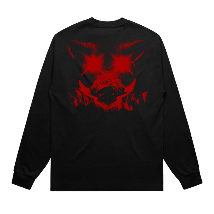 Schlong Black Long Sleeve T-Shirt