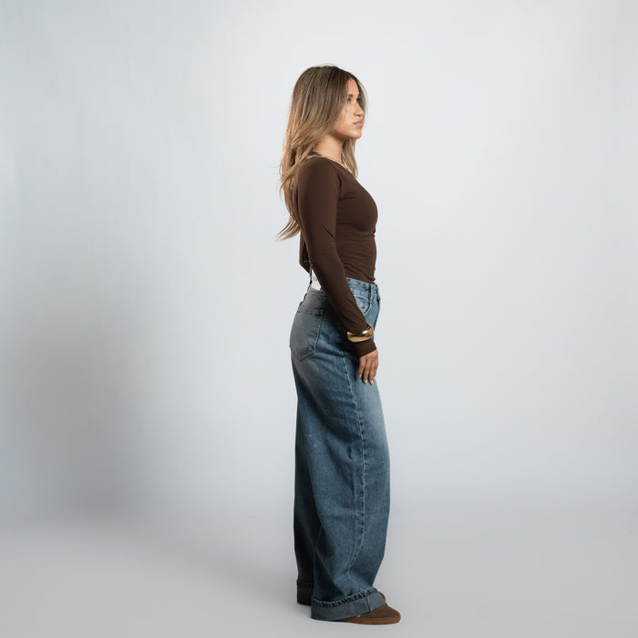 Seemly Long Sleeve Cotton Round