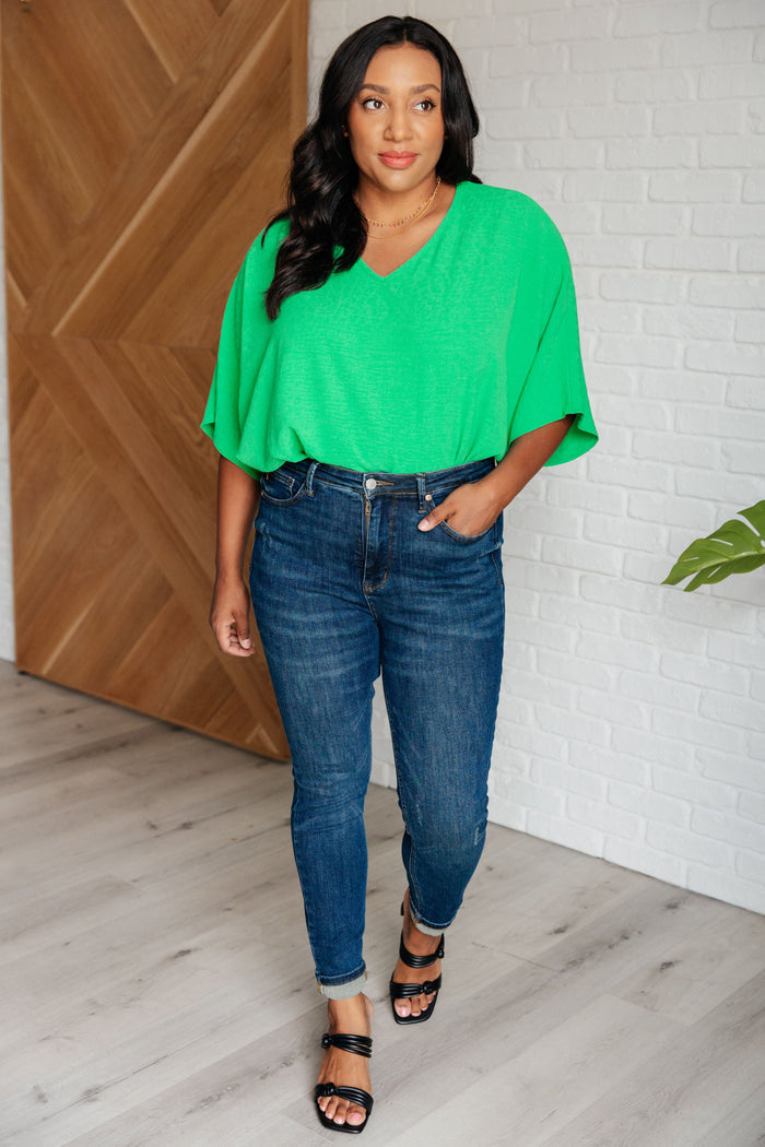 Set the Expectation V-Neck Top Tops Ave Shops- Tilden Co.