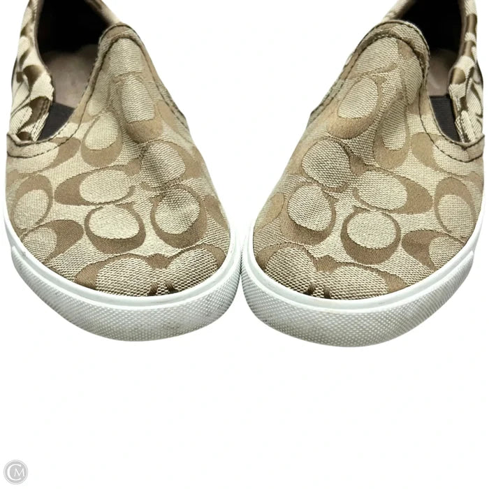 Shoes Designer By Coach In Brown & Tan, Size: 7.5