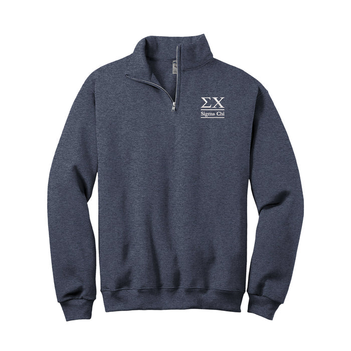 Sigma Chi Quarter Zip Pullover Sweatshirt