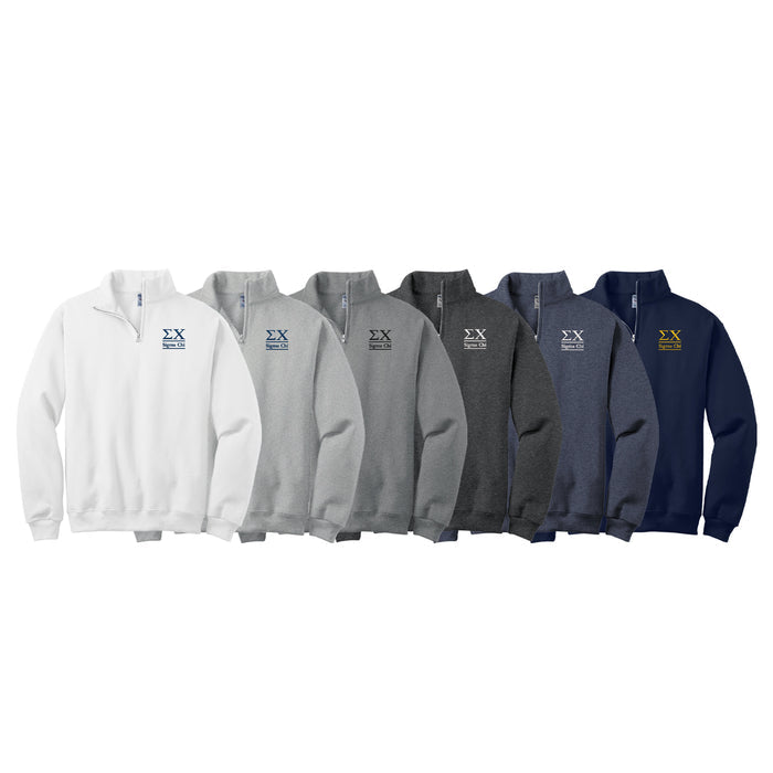 Sigma Chi Quarter Zip Pullover Sweatshirt