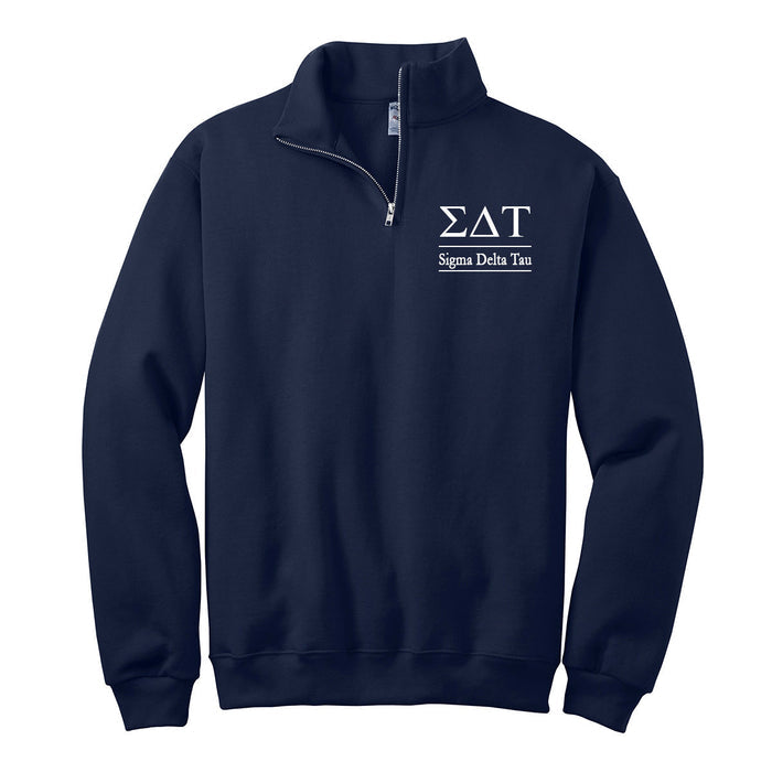 Sigma Delta Tau Quarter Zip Pullover