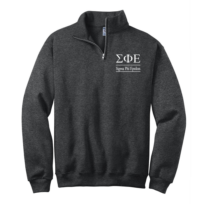 Sigma Phi Epsilon Quarter Zip Pullover Sweatshirt