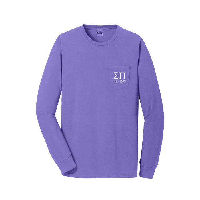 Sigma Pi Long Sleeve Pocket Tee