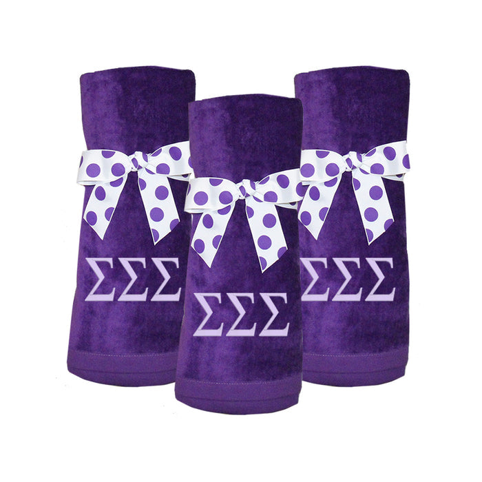 Sigma Sigma Sigma Beach Towel