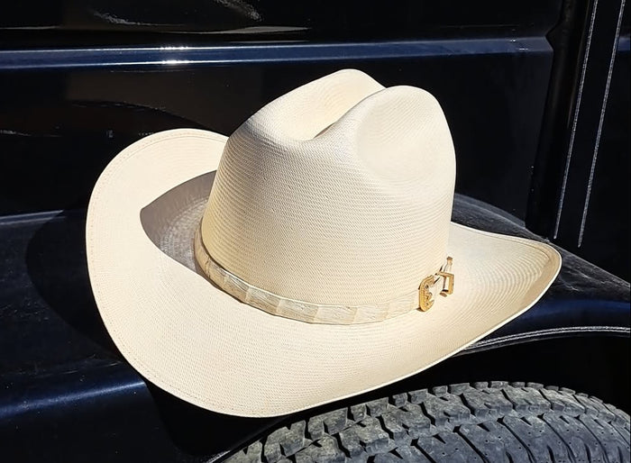 Sinaloa El Primo Vintage 3 1/8" Alligator Skin Straw