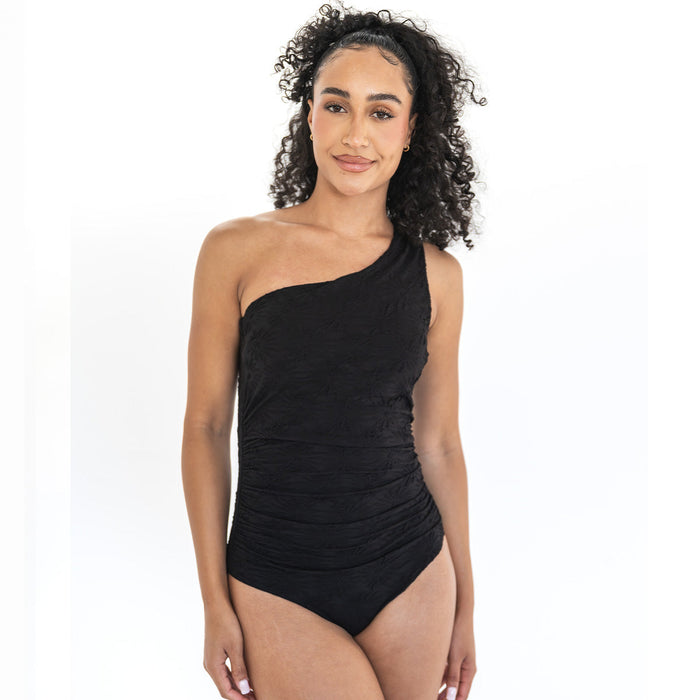 Single Shoulder One Piece Swimsuit One Piece Swimsuit Janela Bay- Tilden Co.
