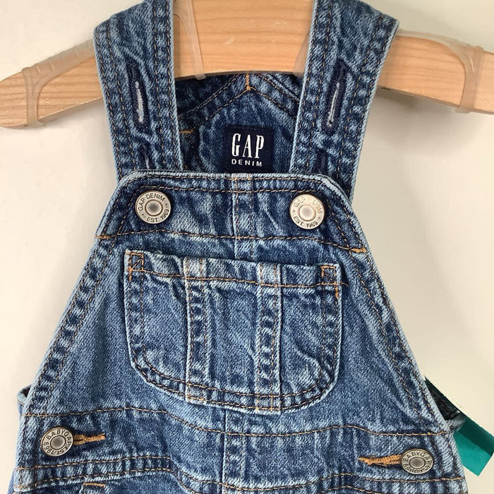 Size 0-3m: Gap Blue Denim Overalls