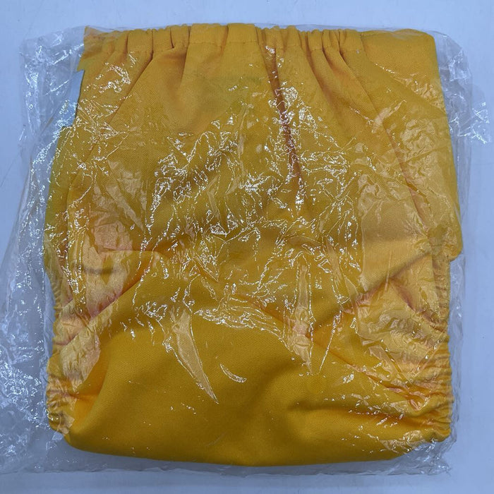 Size 1: LBB Yellow Adjustable Snap Diaper NEW