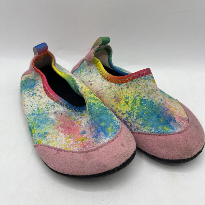 Size 10-11: Pink/Rainbow Slip-On Water Shoes