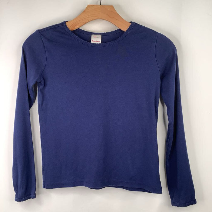 Size 10 (140): Hanna Andersson Blue Long Sleeve Shirt