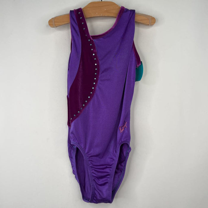 Size 12-14: GK Purple Velour Leotard