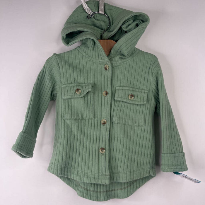 Size 12-18m: Kate Quinn Green Button-Up Hoodie