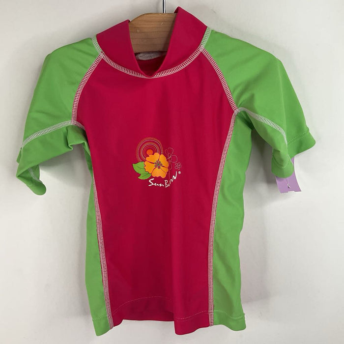 Size 12-18m: Sun Buster Pink/Green Rash Guard Shirt