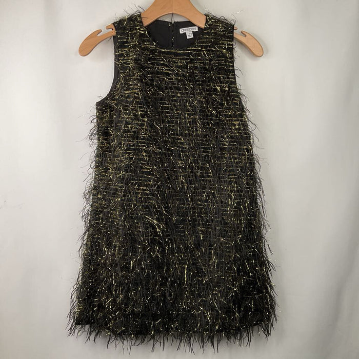 Size 12: Crewcuts Black/Gold Tank Dress