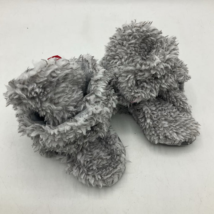 Size 12m: Zutano Grey Fleece Baby Booties