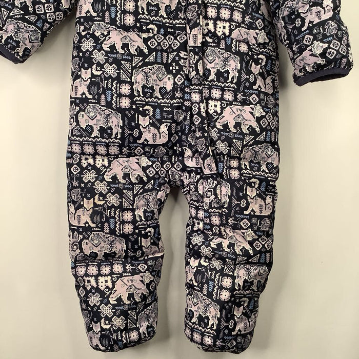 Size 18-24m: Columbia Blue Purple Animal Patterned Down Bunting
