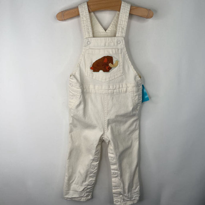 Size 18m: Christian Robinson Cream w/ Buffalo Overall