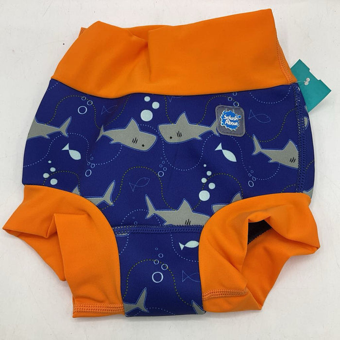 Size 2-3: Splash About Blue/Orange Shark Splash Jammer