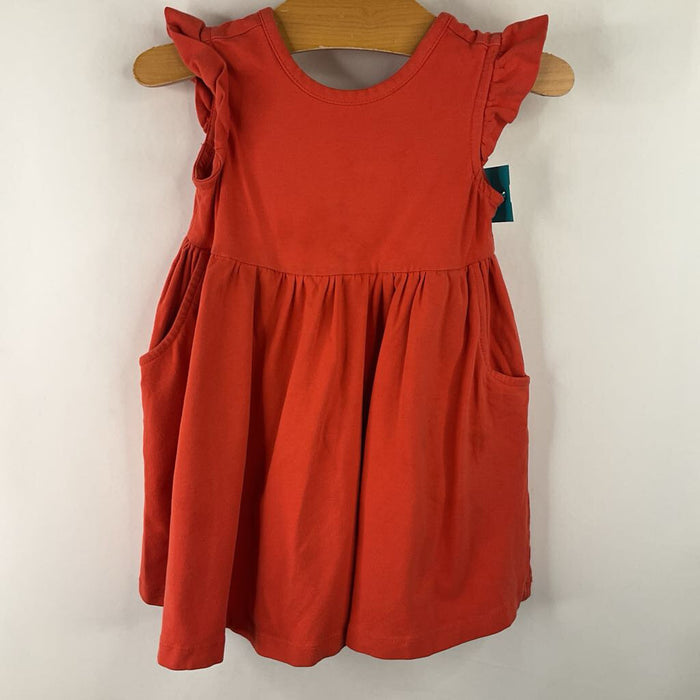 Size 2 (85): Hanna Andersson Red Short Sleeve Dress