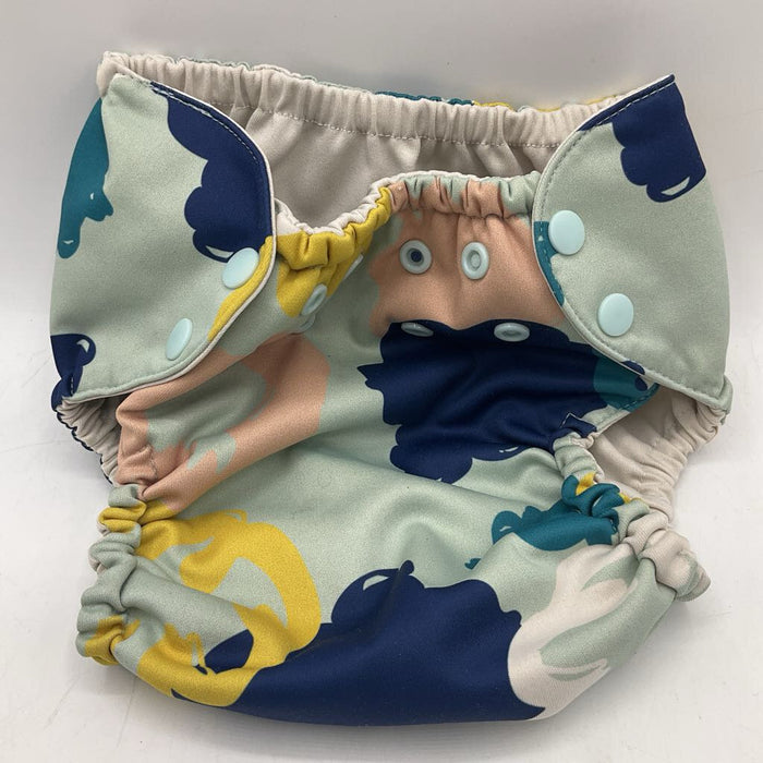 Size 2: Esembly Colorful Patterned Adjustable Snap Diaper Cover
