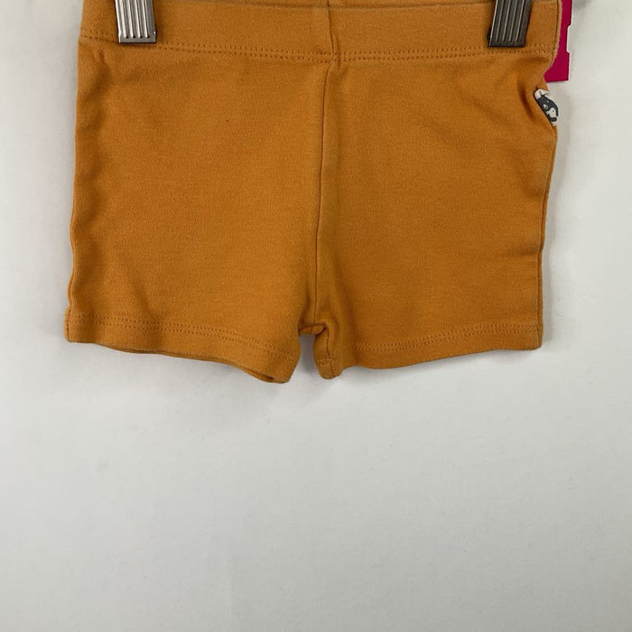 Size 2: Rabbit + Bear Orange Tumble Shorts