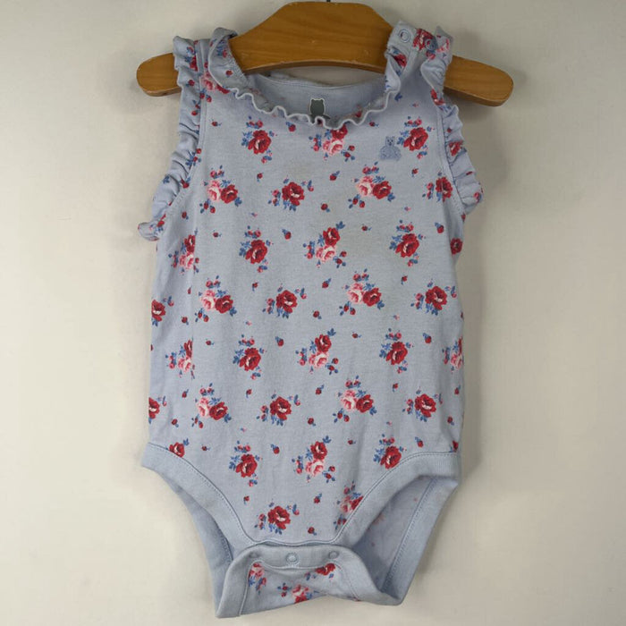 Size 3-6m: Gap Blue/Red Floral Tank Onesie